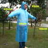 Reusable Waterproof Hooded Adult Raincoat